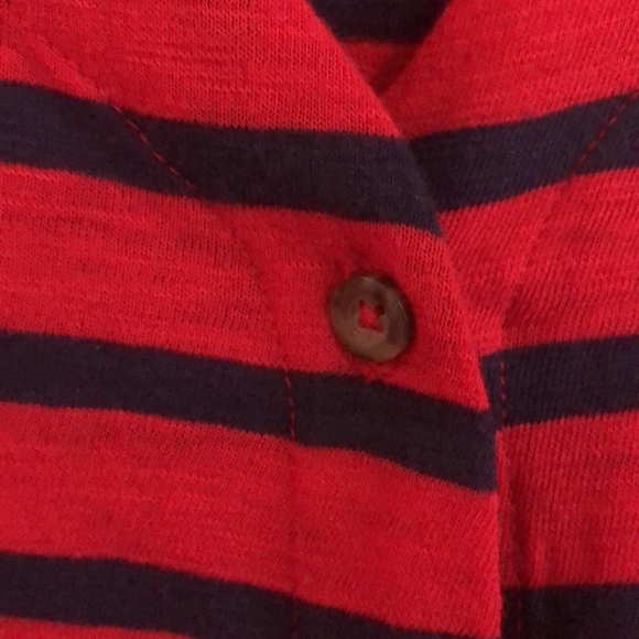 Old Navy red with navy stripes top! - Picture 3 of 5